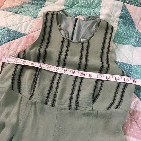 Vintage Joseph Ribkoff Romper Womens Petite Sage Green Bolero Jacket 90s - Picture 12 of 16